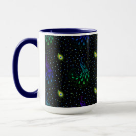 Peacock Elegance Mugg