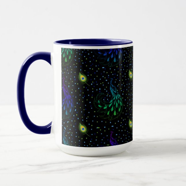 Peacock Elegance Mugg (Vänster)