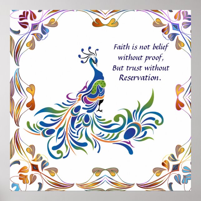 Peacock Faith är Poster (Framsidan)