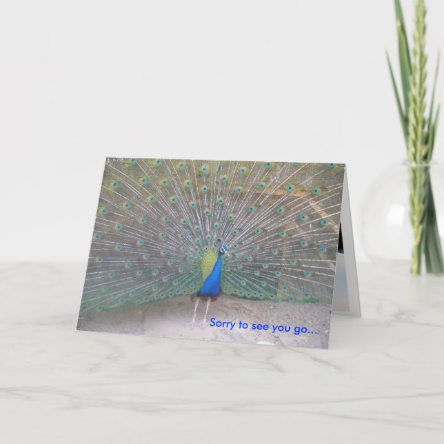 Peacock - Farewell Kort (Framsida)