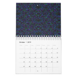 Peacock Färg Kalender