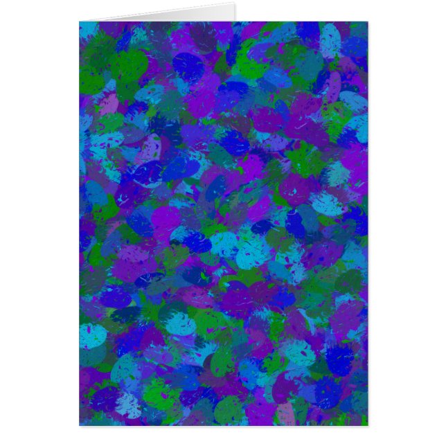 Peacock Färg-kort Hälsningskort (Framsidan)