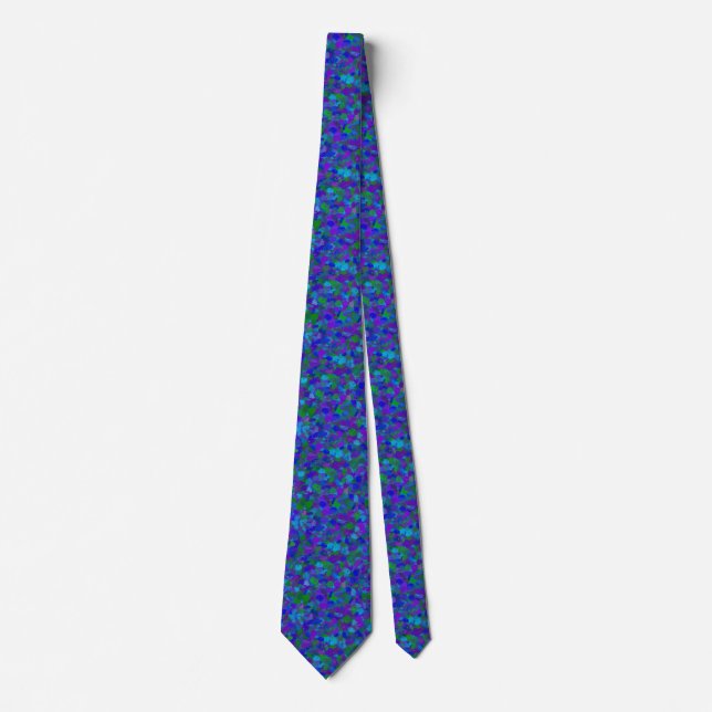 Peacock Färg Splatters Neck Tie Slips (Framsida)