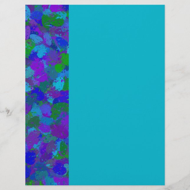 Peacock Färg Stationery (Framsida)