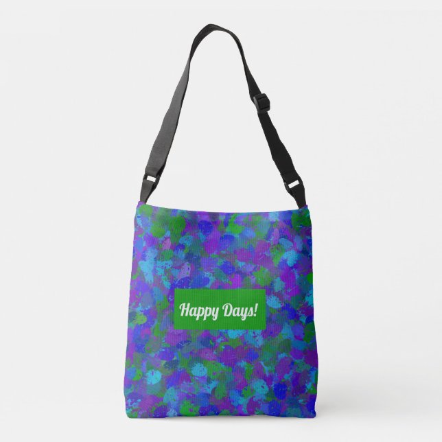 Peacock Färg tobag Axelväska (Baksida)