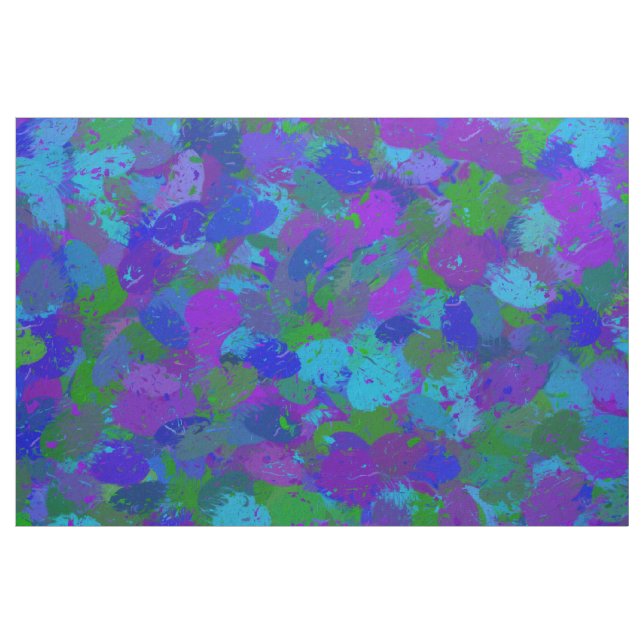 Peacock Färg Tyg (Yard)