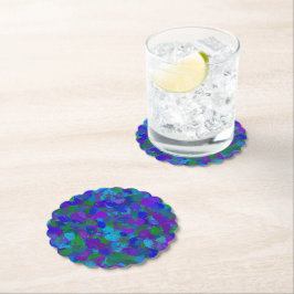 Peacock Färg Underlägg Papper