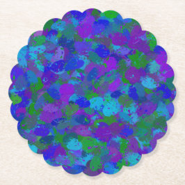 Peacock Färg Underlägg Papper