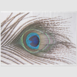 Peacock Feader 3 Decoupage-papper för vävnad