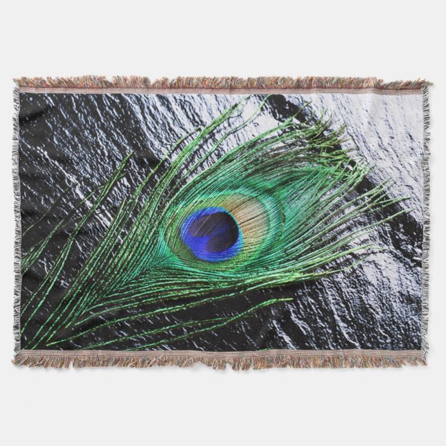 Peacock Feather 1 Thrid Blanket Filt (Framsidan)