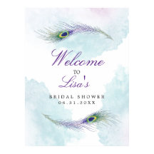 Peacock Feather Anpassningsbar SIgn