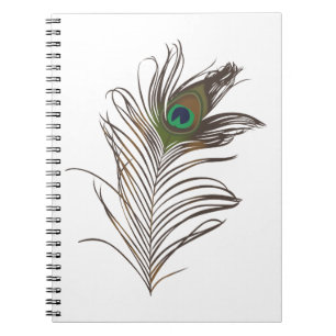 Peacock Feather Anteckningsbok