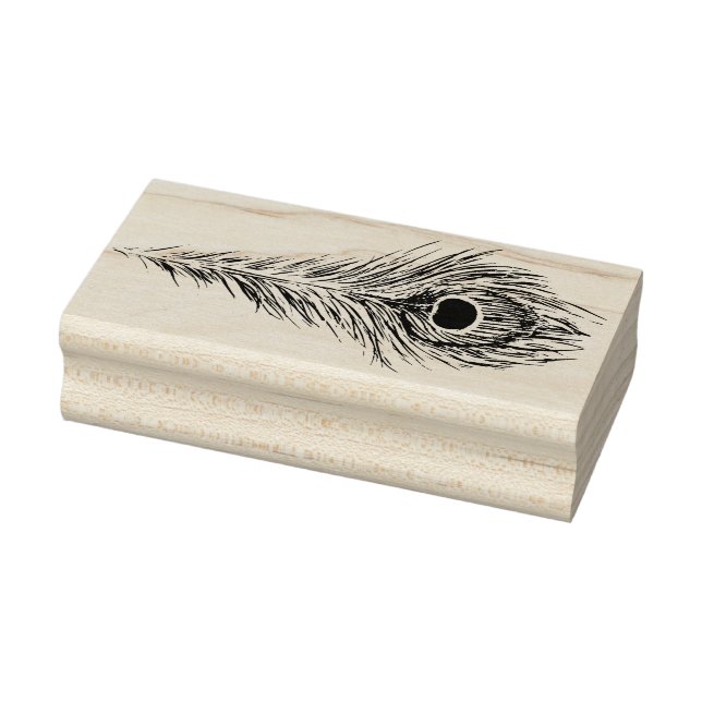 Peacock Feather Art Peacocks Feathers Artwork Stämpel (Stämpel)