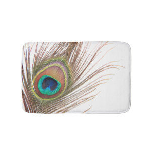 Peacock Feather Bath Mat Badrumsmatta