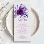 Peacock Feather Chic Glitter Lila Bat mitzvah Meny<br><div class="desc">Den här designen har en elegant rosa och lila glitter fredsock på en mjuk grått-bakgrund med din Bat mitzvah Menu-information nedan. Anpassa genom att redigera texten i textrutorna. Designad för dig av Evco Studio www.zazzle.com/store/evcostudio #mitzvah #batmitzvah #eventplanner #mazeltov #jewant #mitzvahswag #party ##jeönsklife #bröllop #kosher #mitzvahlife #corporateevents #mitzvahparty #partyplanner #partyplanner #batmitzvahgirl...</div>