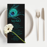 Peacock Feather Chic Glitter Turcos Bat mitzvah Meny<br><div class="desc">Den här designen har en elegant turquise glitter fredsock på en svart bakgrund med din Bat mitzvah Menu-information nedan. Anpassa genom att redigera texten i textrutorna. Designad för dig av Evco Studio www.zazzle.com/store/evcostudio #mitzvah #batmitzvah #eventplanner #mazeltov #jewant #mitzvahswag #party ##jeönsklife #bröllop #kosher #mitzvahlife #corporateevents #mitzvahparty #partyplanner #partyplanner #batmitzvahgirl #mitzvahplanner #mitzvahsplanering...</div>