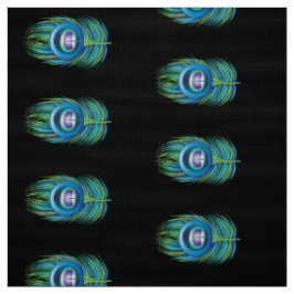 Peacock Feather Fabric Tyg