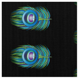 Peacock Feather Fabric Tyg