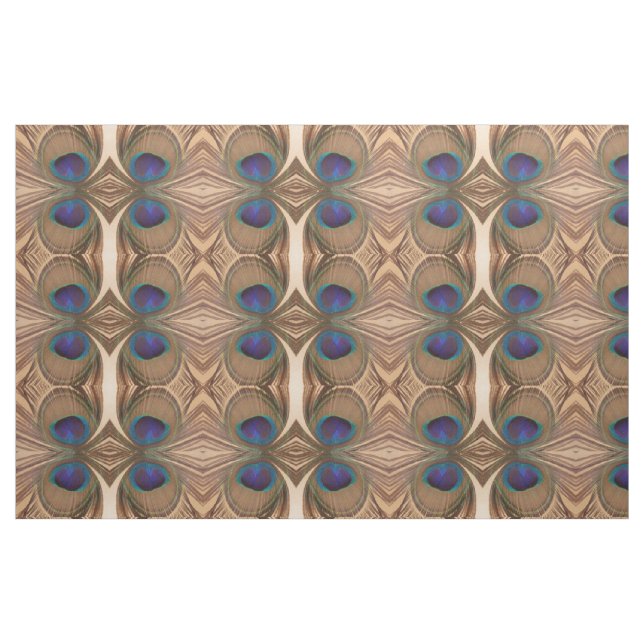 Peacock Feather Fabric Tyg (Fat Quarter)