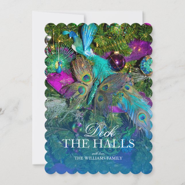 Peacock Feather Juldekorationer (Framsida)