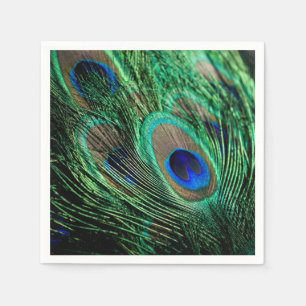 Peacock Feather Lucky Pappersservett