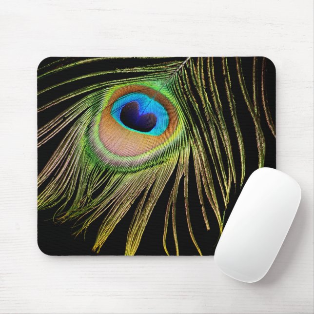 Peacock Feather Mousepad Musmatta (Med mus)