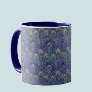Peacock Feather Mugg