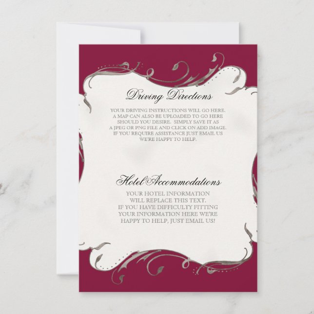 Peacock Feather n Swirls - Bröllopsinbjudan Inbjudningar (Framsida)