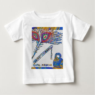 Peacock Feather och Flute - Hare Krishna Tröja