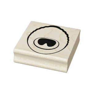 Peacock Feather Öga v2 Frimärke Stämpel