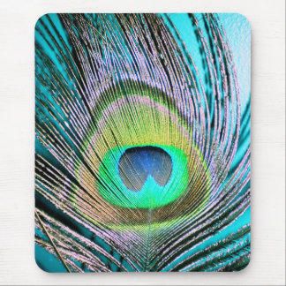 Peacock Feather på Turquise Musmatta