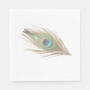 Peacock Feather Pappersservett