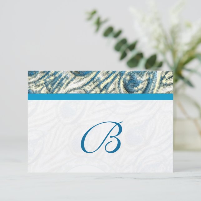 Peacock Feather Swirls Bröllop OSA (Stående Fram)