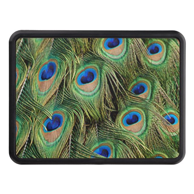 Peacock Feather Trailer Hitch Cover Dragkroksskydd (Framsidan)