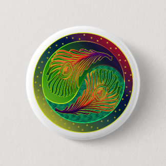 Peacock Feather Yin Yang 3 Knapp