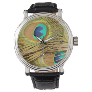 Peacock Feathers 2 Watch & Numeral Options Armbandsur