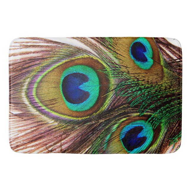 Peacock Feathers 4 Bath Mat Badrumsmatta (Framsidan)