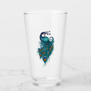 Peacock Feathers Art Glaskopp