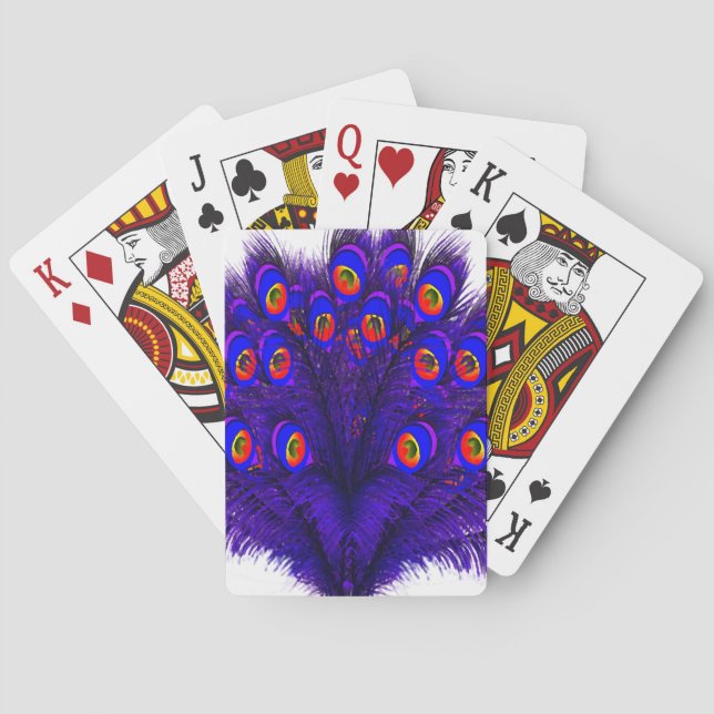 Peacock Feathers Casinokort (Baksidan)