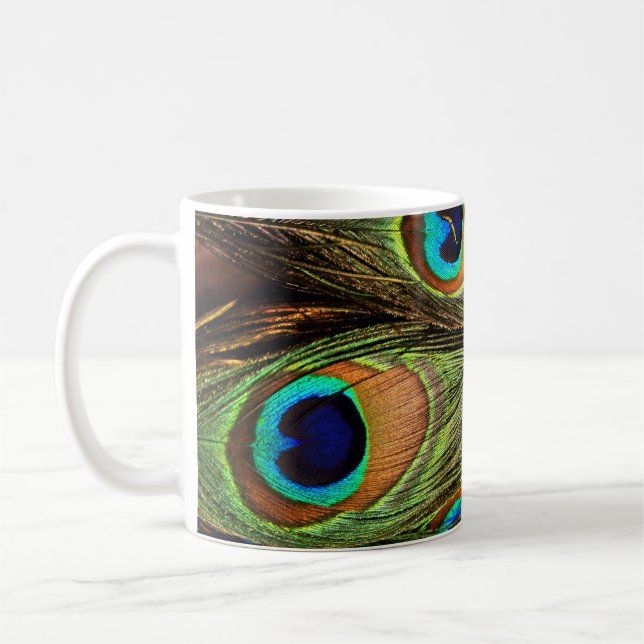 Peacock Feathers Classic Mugg (Vänster)