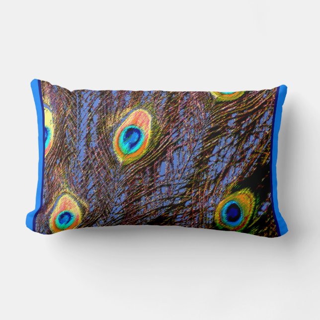 Peacock Feathers Designer Dekorativ kudde (Framsida)