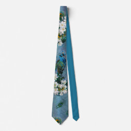 Peacock Feathers & Emerald Grönt Metallic Silke Slips