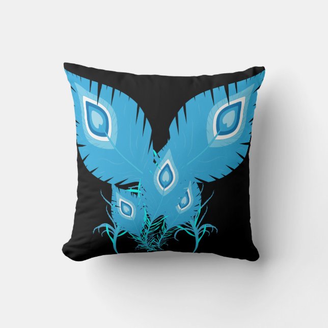 Peacock Feathers | Fåglar av husdjur | MODE Kudde (Framsida)