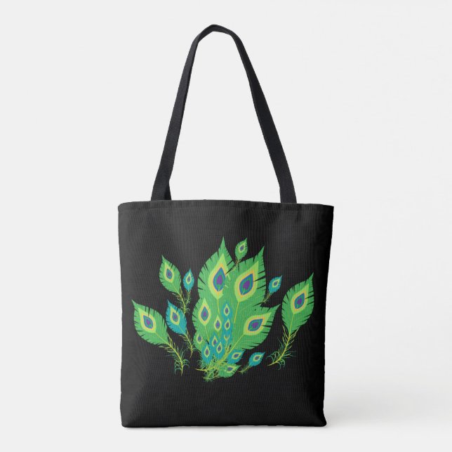 Peacock Feathers | Fåglar av husdjur | MODE Tygkasse (Baksida)