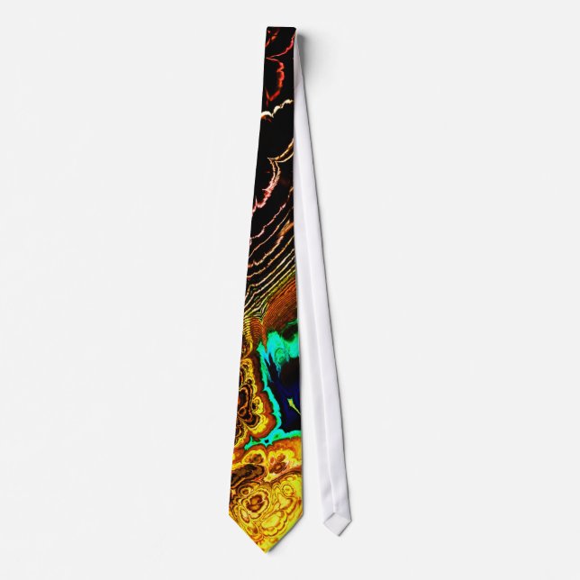 Peacock Feathers Fractal 1 Tie Slips (Framsida)