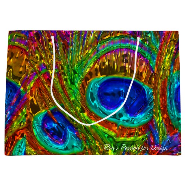 Peacock Feathers Glass Art 1 (Framsidan)