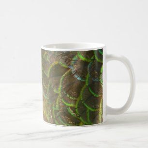 Peacock Feathers III (Female) Subtle Nature Design Kaffemugg