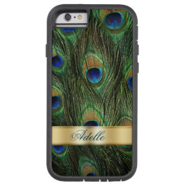 Peacock Feathers iPhone 6 Monogram Fodral