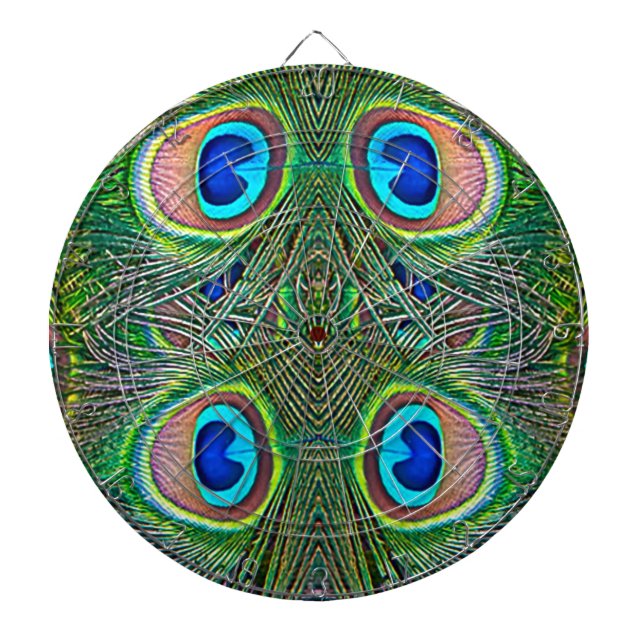 Peacock Feathers Kaleidoscope Skriv ut Piltavla (Framsidan)