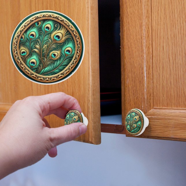 Peacock Feathers Knopp (Skapare uppladdad)